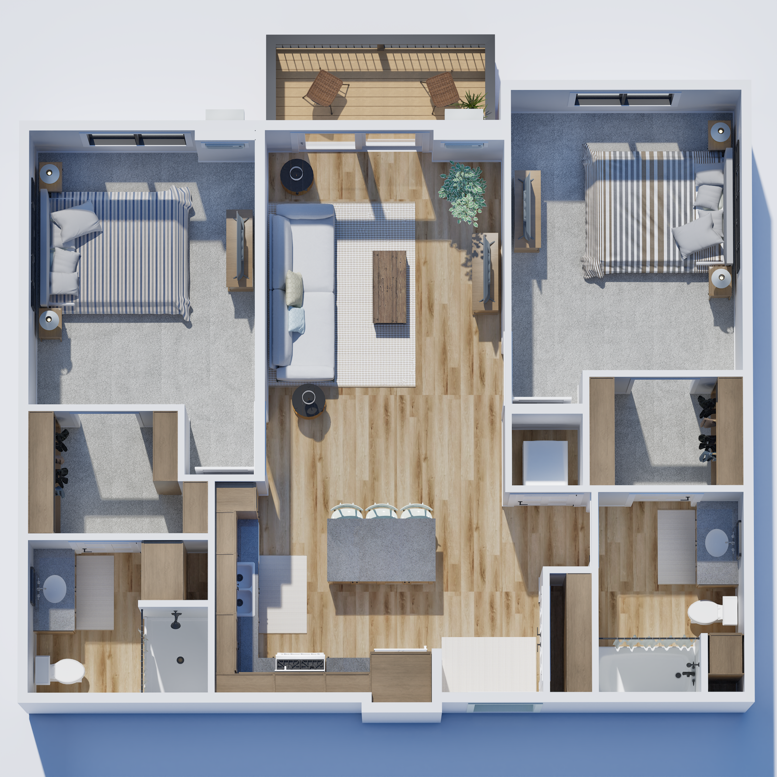 C4 A two bedroom apartment.